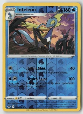 Inteleon (059) 059/202 - SWSH01: Sword & Shield Base Set Reverse Holo - PTCG - Image 1 of 2