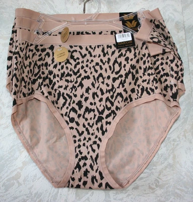 WACOAL Hi-Cut Comfort 3 pack Bikini Medium beige/black Animal printed Cotton NWT - Image 1 of 2
