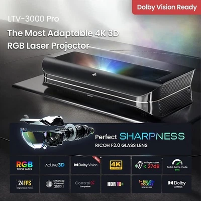 Projector 4K AWOL VISION LTV-3000 Pro Active 3D Ultra Short Throw Triple Laser - Image 1 of 4