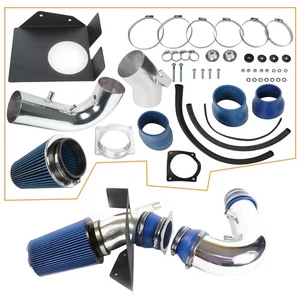 Cold Air Intake System Kit+ Filter Fits Ford Lobo 4.6L 1997 1998 1999 Blue - Picture 1 of 13