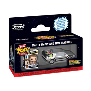 Funko Bitty Pop! Rides Marty McFly y Time Machine Regreso al Futuro - Imagen 1 de 5