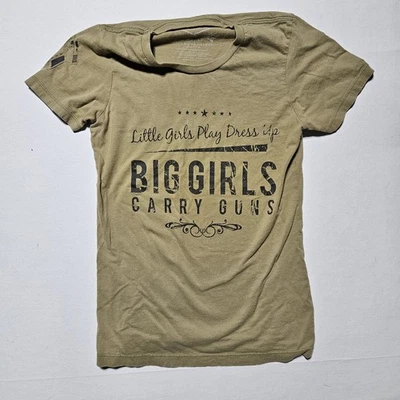 Girls Grunt Style T-Shirt Size Small - Big Girls Carry Guns - Image 1 of 4
