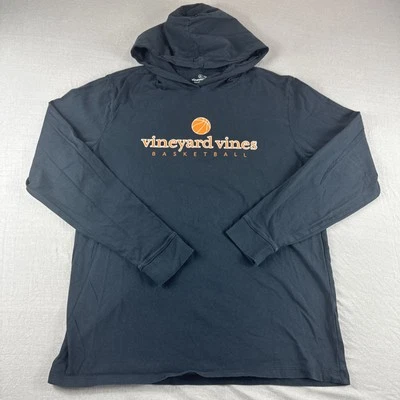 Sudadera con Capucha de Baloncesto Vineyard Vines Para Hombre L Negra Manga Larga Rendimiento Foto 1 de 4