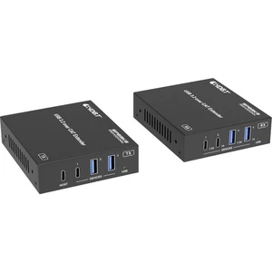 SpeaKa Professional SP-USBE-820 7+1 Port KVM-Extender über PC steuerbar  Schwarz - Bild 1 von 8
