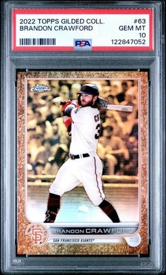 2022 Topps Gilded Collection /99 Brandon Crawford #63  - Image 1 of 2