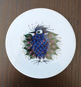 MCM Royal Copenhagen Beth Breyen Fayence Tenera CRAZY BIRD Butterbrett Teller - Bild 1 von 4