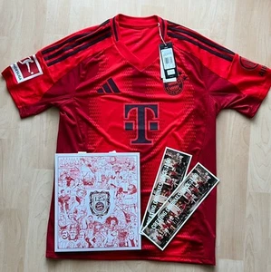 FC Bayern Home Trikot Größe M 24/25 Bundesliga 6 Kimmich mit Badge Original NEU - Bild 1 von 2
