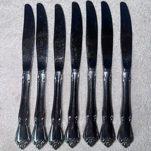 Oneida ARBOR ROSE Edelstahl TRUE ROSE 1881 Rogers Ltd Silberbesteck Besteck Messer - Bild 1 von 3