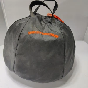 Harley Davidson Helmet Bag Black Sherpa Lined MADE IN USA VTG - Picture 1 of 8