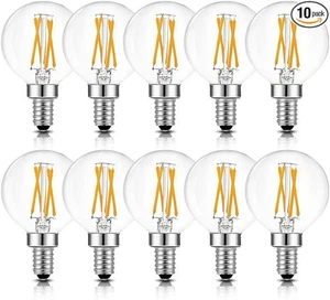 BRIMAX Dimmable Led Edison Bulb 4W E12 Globe lamps for Ceiling Fans Chandelier - Picture 1 of 12