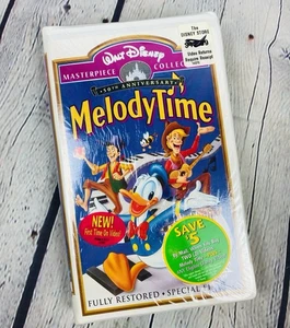 NEW SEALED Melody Time VHS Clamshell Masterpiece Collection Disney Special - Picture 1 of 3