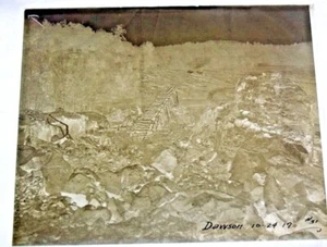Placa fotográfica de vidrio aprox. 1917 - Construcción del ferrocarril central de Illinois - KY gj - Imagen 1 de 3