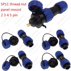 WEIPU SP11 2 3 4 5 pin Waterproof IP68 Panel Mount Aviation Plugs Socket - Picture 1 of 3
