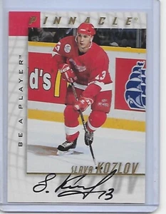 1997-98 Pinnacle Be A Player on card auto SLAVA KOZLOV Detroit Red Wings #97 - Picture 1 of 1