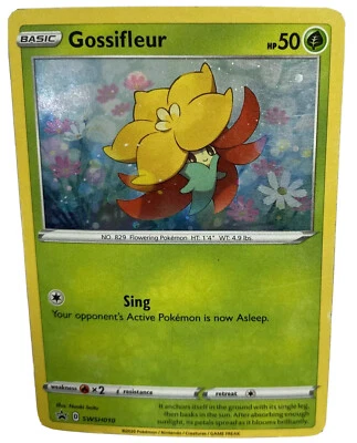 2020 Gossifleur SWSH010 Holo Black Star Promo Pokemon Card Sword & Shield Era GR - Image 1 of 4