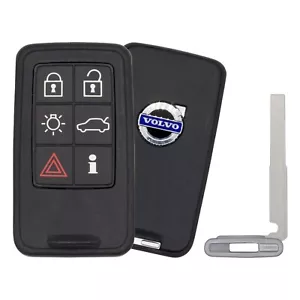 Oem Original Volvo S60 S80 V40 V60 V70 XC Smart Key Fob Remote Prox Uncut Blade - Picture 1 of 3