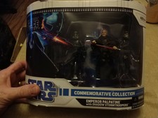 Star Wars Force Unleashed Emperor Palpatine w/ Shadow Stormtroopers 2008 -SEALED