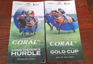 NEWBURY RACE CARDS, NOVEMBER 29TH & 30TH, 2024 - THE CORAL GOLD CUP MEETING - Picture 1 of 24