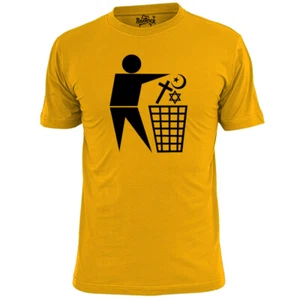 Mens Bin Religion Atheism T Shirt Nonreligious Nonbeliever - Picture 1 of 3