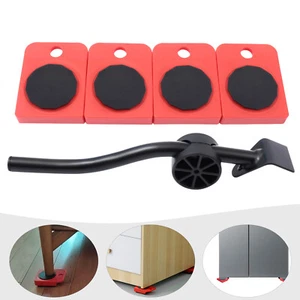 4X/Set Furniture Lifter Lifting Moving Slider Mover Transport Set Tool Lever - Picture 1 of 19