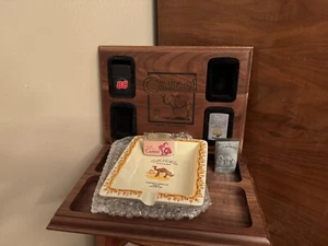 Zippo 1996 Camel Advertisement Plaques Ashtray 1932 Replica Lighters Firebird - Picture 1 of 11