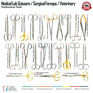 Surgical Scissors Dental Medical Vet Nursing Tool Needle Holder Surgical Forceps - Picture 1 of 81