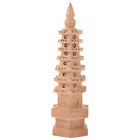 Miniature Ornaments Wood Tower Statue Wenchang Model