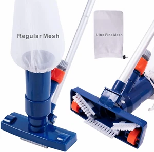 Upgraded Swimming Pool Spa Jet Vacuum Cleaner with Brush & 56" Pole,for Above... - Picture 1 of 12