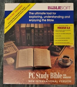 PC Study Bible for Windows NIV Translation by BibleSoft (1993) 3.5" Disks SEALED - Picture 1 of 2