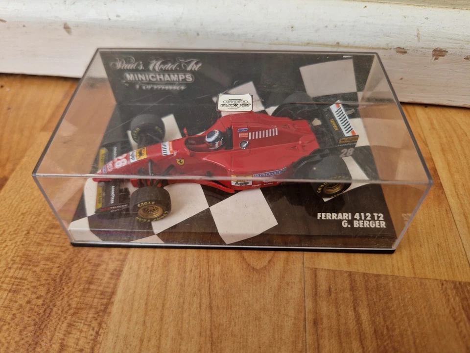 Ferrari 412 T2 Gerhard Berger 1995 by Pauls Model Art Minichamps Formula 1 43