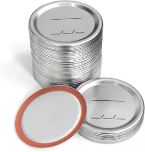 Canning Lids Regular Mouth for Ball/Kerr Jars, Split-Type Metal Mason Jar Lids w - Picture 1 of 12