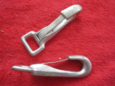 NORTH & JUDD ANCHOR BRAND 2 VINTAGE NORTH & JUDD 2 7/8" LONG SNAP HOOK HARNESS HAMES HARDWARE for5/8 STRAP