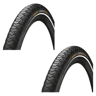2 x Continental Contact Plus Reflex Hybrid E-BIKE Wired Bike Tyres 26 x 1 .75 - Image 1 of 2