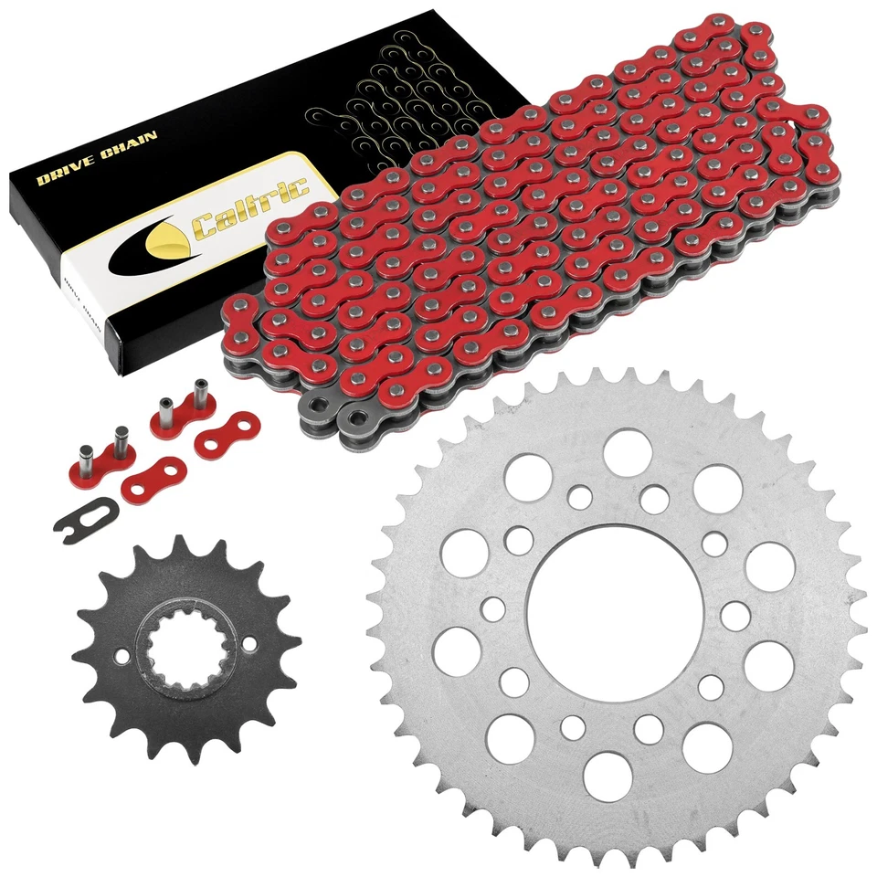 Red Drive Chain And Sprocket Kit for Honda VF700F Interceptor 700 1984 1985 Foto 1 de 4