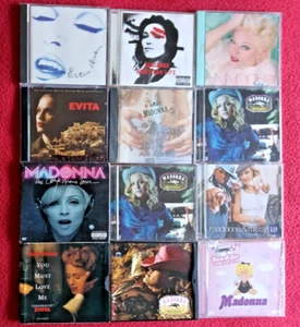 12 MADONNA CDs..Erotica, American Life, Bedtime Stories, Madonna & Missy, Elvita - Picture 1 of 13
