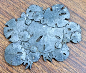 Kunst Strand Dekor Briefbeschwerer Sand Dollar Metallguss niedlich METZKE MCM Geschenk YQ - Bild 1 von 8