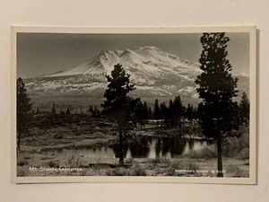 Vintage Mt Shasta California Real Photo Postcard Mount Eastmans Studio RPPC - Picture 1 of 6