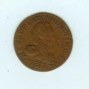 1613 French States 2 Liards - Picture 1 of 2