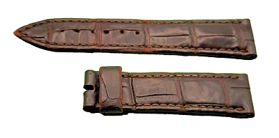 正品宝玑棕色皮革表带 18/16 毫米,64+97 毫米 SOF 瑞士制造 原始设备制造商 — 第 1/2 张图片