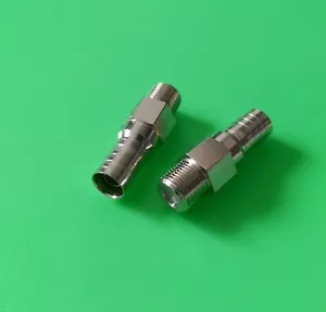 (1 PC) RG59 F Female Connector w/ 1/2" Ring - Picture 1 of 2