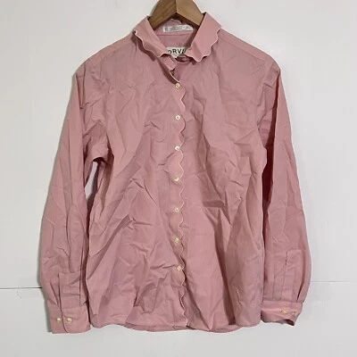 ￼ Vintage Orvis Women's Button Up Top Shirt Size 6 Pink Wrinkle Free Collared￼ - Image 1 of 4
