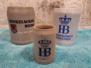 Birra tedesca vintage collezione Stein - smaltata sale - tazze con corona HB - Foto 1 di 11