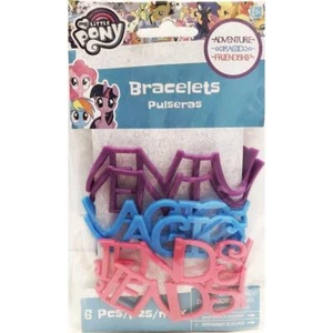 My Little Pony Friendship Jelly Bracelets Birthday Party Favors 6 Pieces New - Picture 1 of 1