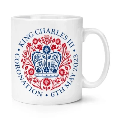 GIFT BASE Couronnement Emblème King Charles III 284ml Tasse Commémorative Souvenir Roi