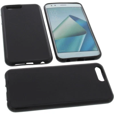 Custodia per Asus ZenFone 4 S630 ZE554KL Cellulare Protettiva TPU Gomma Nero - Immagine 1 di 4