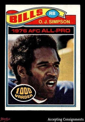 1977 Topps #100 O.J. Simpson VG - VG/EX BILLS - Image 1 of 2