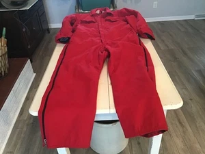 Vintage Men’s Walls Blizzard Pruf Insulated Red Coveralls Size X-LARGE 46-48 - Picture 1 of 12