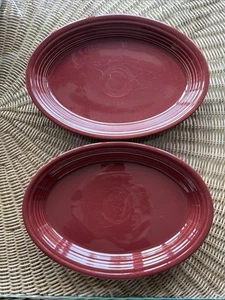 Fiestaware Fiesta grande piatto ovale 13,75" cinabro ritirato - Foto 1 di 5