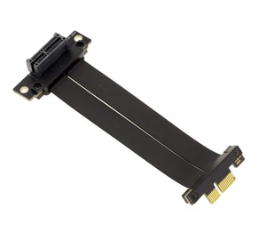Riser nappe d'extension PCI Express Gen 4.0 un port PCIe x1 16 GT/s - Picture 1 of 4