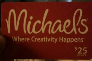 MICHAELS Where Creativity Happens Physical Gift Card $25 Balance - Picture 1 of 1